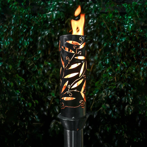 The Outdoor Plus Havana Torch with TOP-LITE Torch Base - Stainless Steel OPT-TCH15SS - main